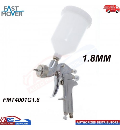 FAST MOVER TOOLS SPRAY GUN FMT4001G1.8 GRAVITY CONVENTIONAL 600CC POT - 1.8MM